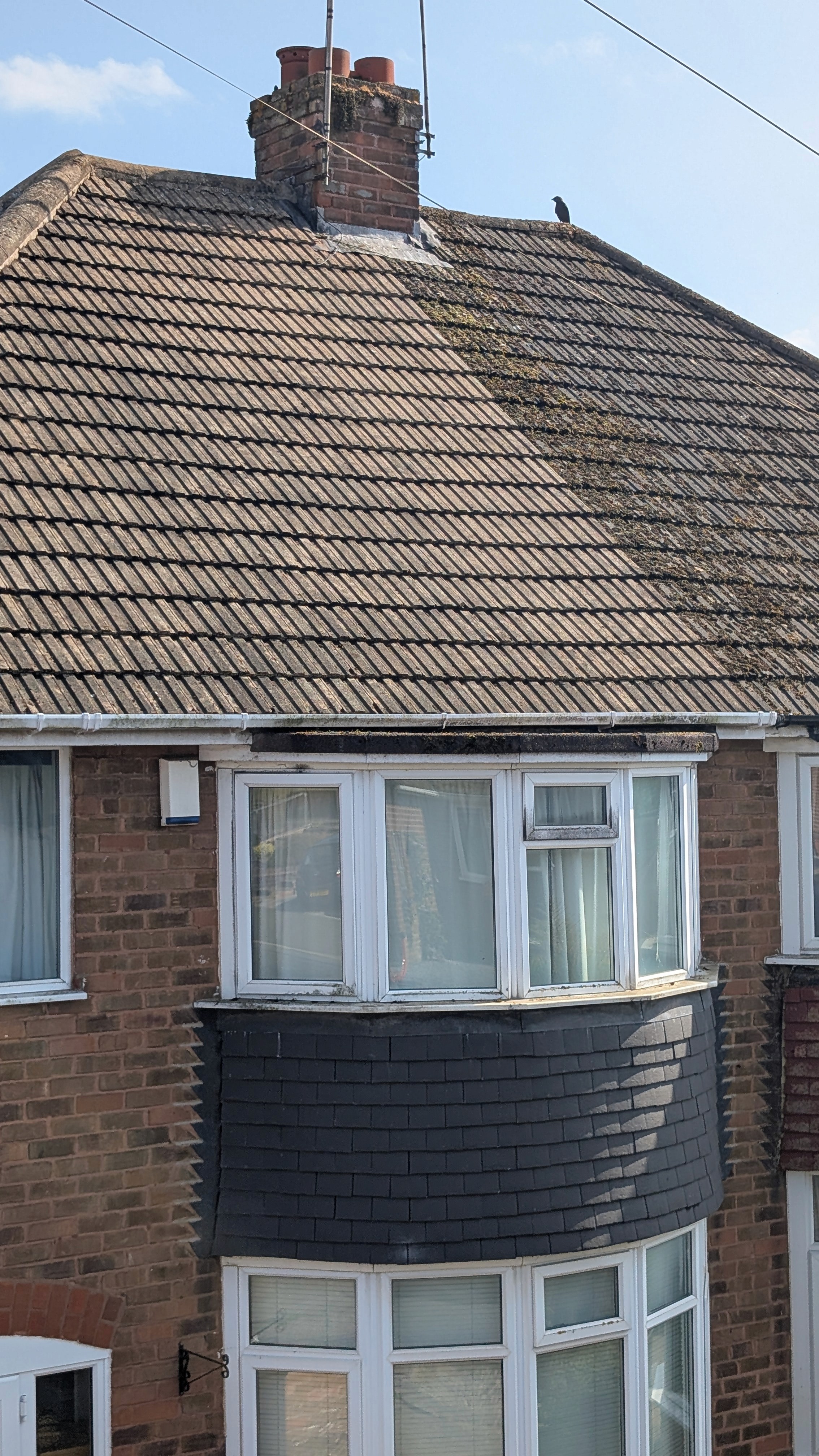 full roof clean result Yorkshire — moss removed