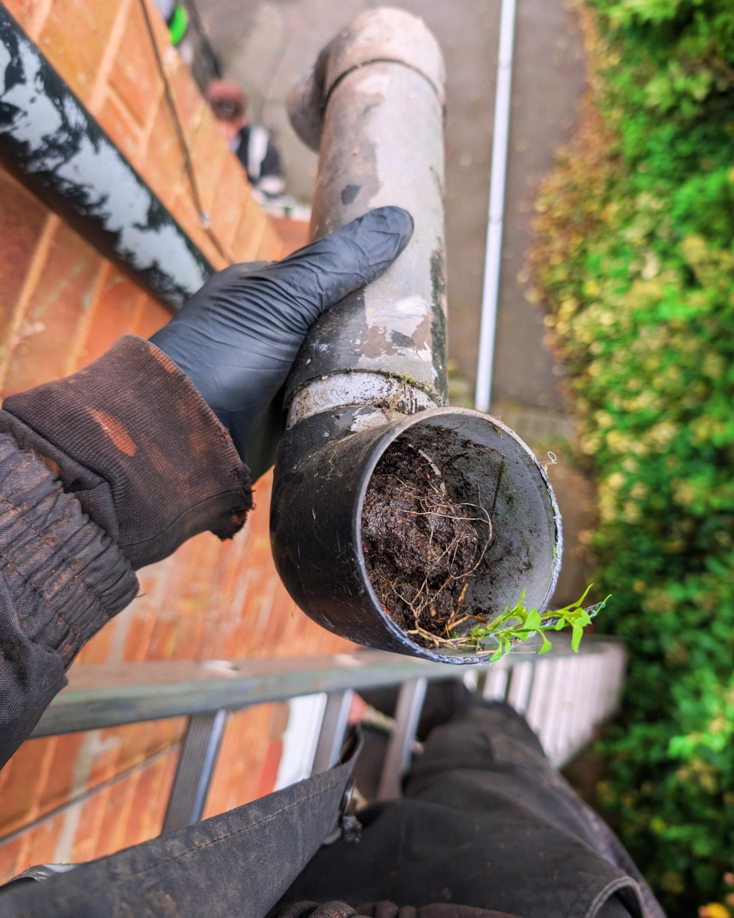 unblocking downpipe Harrogate — gutter cleaning